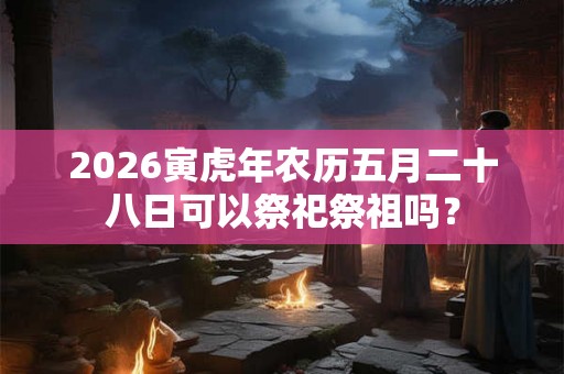 2026寅虎年农历五月二十八日可以祭祀祭祖吗？