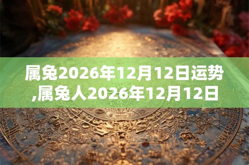属兔2026年12月12日运势,属兔人2026年12月12日财运,生肖兔2026年12月12日运势