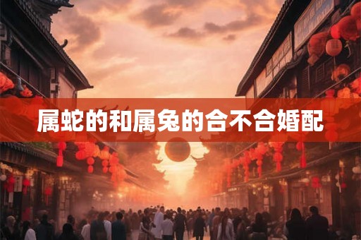 属蛇的和属兔的合不合婚配
