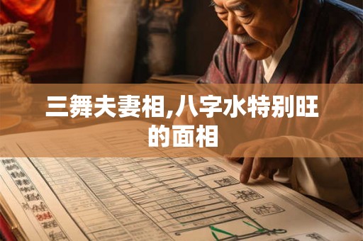 三舞夫妻相,八字水特别旺的面相