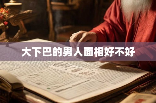 大下巴的男人面相好不好