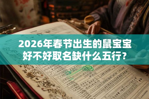 2026年春节出生的鼠宝宝好不好取名缺什么五行？