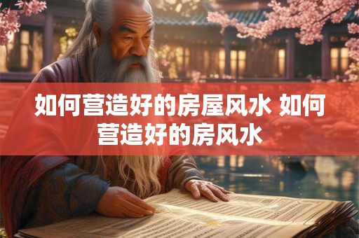 如何营造好的房屋风水 如何营造好的房风水