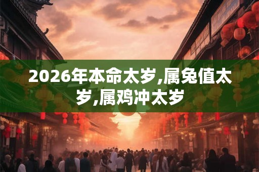 2026年本命太岁,属兔值太岁,属鸡冲太岁 2026年本命太岁,属兔值太岁,属鸡冲太岁