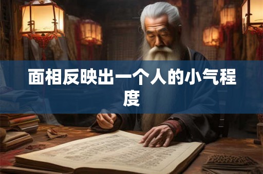 面相反映出一个人的小气程度