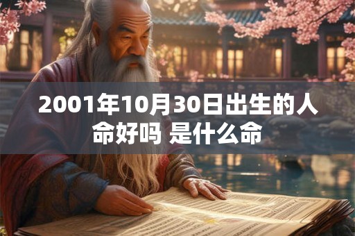2001年10月30日出生的人命好吗 是什么命