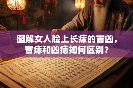 图解女人脸上长痣的吉凶，吉痣和凶痣如何区别？