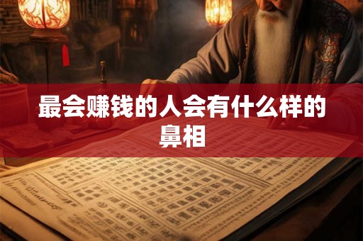 最会赚钱的人会有什么样的鼻相