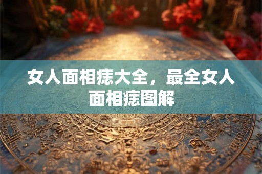 女人面相痣大全，最全女人面相痣图解