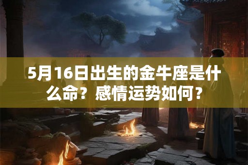 5月16日出生的金牛座是什么命？感情运势如何？