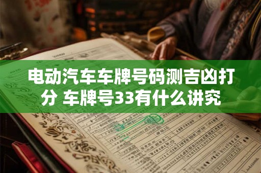电动汽车车牌号码测吉凶打分 车牌号33有什么讲究