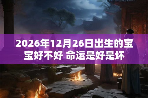 2026年12月26日出生的宝宝好不好 命运是好是坏 2026年12月26日出生的宝宝好不好 命运是好是坏