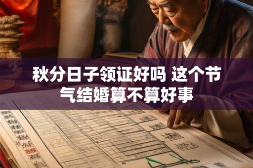 秋分日子领证好吗 这个节气结婚算不算好事