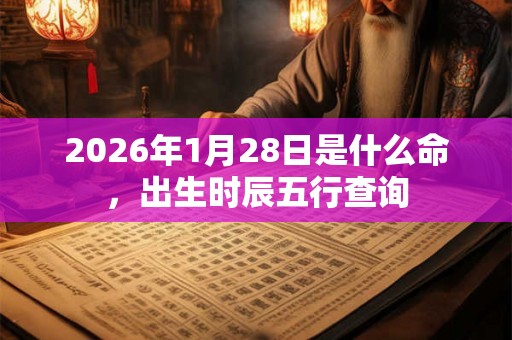 2026年1月28日是什么命,出生时辰五行查询 2026年1月28日是什么命,出生时辰五行查询