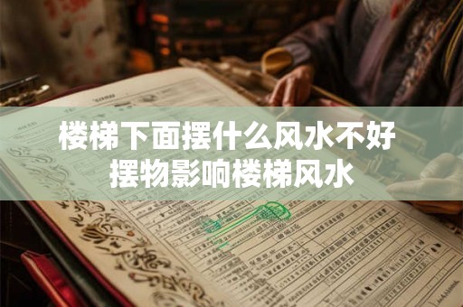楼梯下面摆什么风水不好 摆物影响楼梯风水