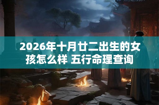 2026年十月廿二出生的女孩怎么样 五行命理查询 2026年十月廿二出生的女孩怎么样 五行命理查询