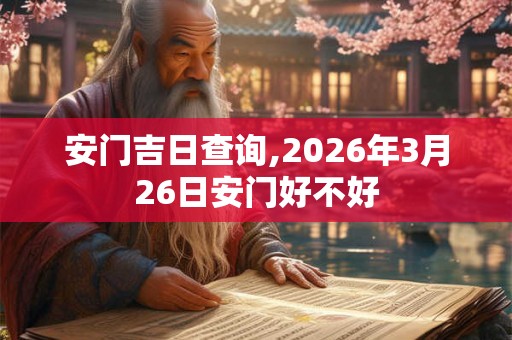 安门吉日查询,2026年3月26日安门好不好