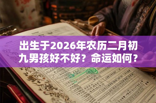 出生于2026年农历二月初九男孩好不好？命运如何？