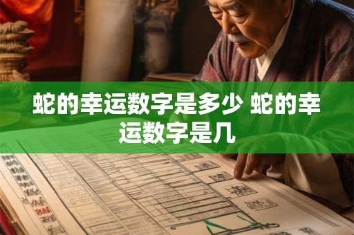 蛇的幸运数字是多少 蛇的幸运数字是几