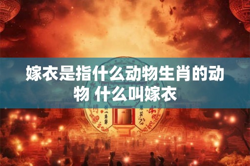 嫁衣是指什么动物生肖的动物 什么叫嫁衣
