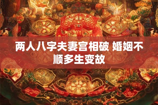 两人八字夫妻宫相破 婚姻不顺多生变故
