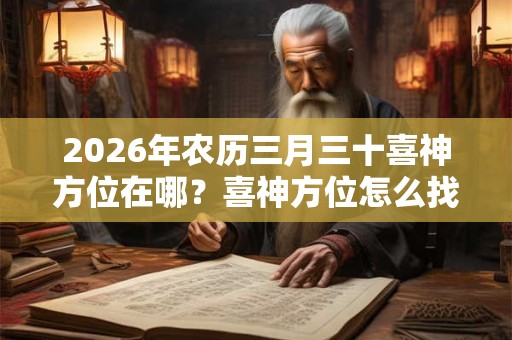 2026年农历三月三十喜神方位在哪?喜神方位怎么找? 2026年农历三月三十喜神方位在哪?喜神方位怎么找?
