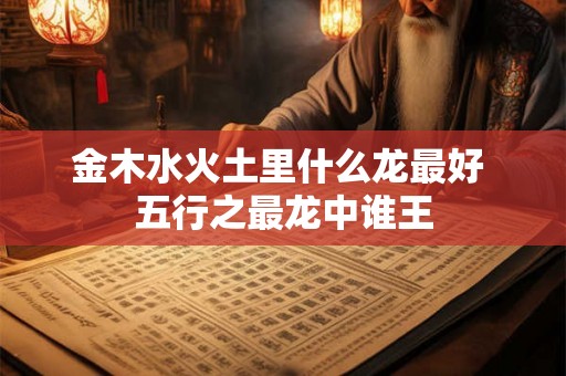 金木水火土里什么龙最好 五行之最龙中谁王