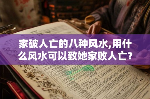 家破人亡的八种风水,用什么风水可以致她家败人亡? 家破人亡的八种风水,用什么风水可以致她家败人亡?