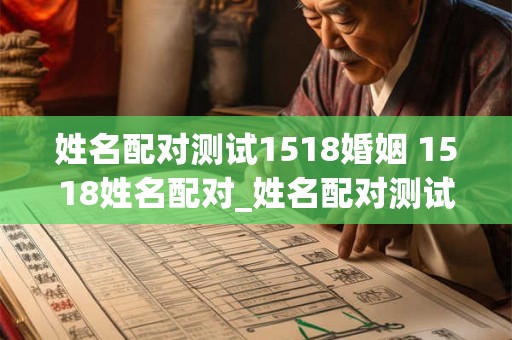 姓名配对测试1518婚姻 1518姓名配对_姓名配对测试