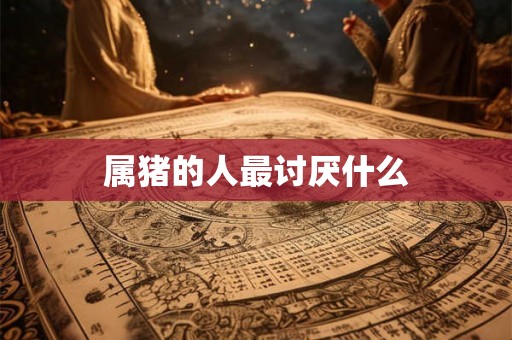 属猪的人最讨厌什么 属猪的人最讨厌什么
