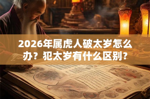 2026年属虎人破太岁怎么办？犯太岁有什么区别？