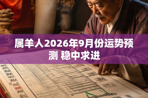 属羊人2026年9月份运势预测 稳中求进