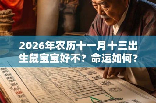 2026年农历十一月十三出生鼠宝宝好不？命运如何？