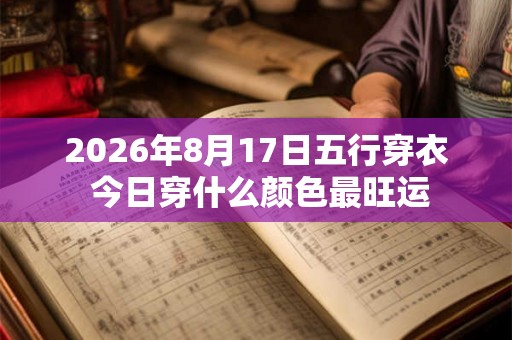 2026年8月17日五行穿衣 今日穿什么颜色最旺运