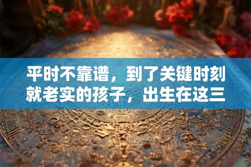平时不靠谱，到了关键时刻就老实的孩子，出生在这三个吉日！