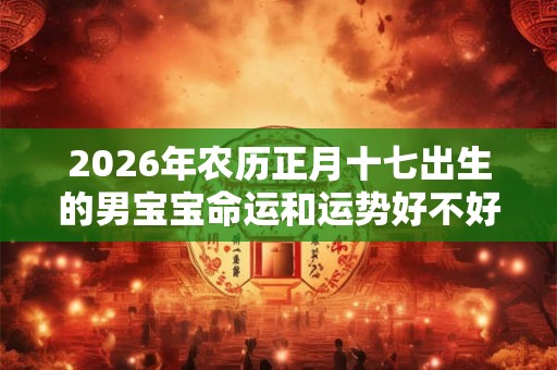 2026年农历正月十七出生的男宝宝命运和运势好不好？