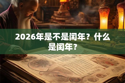 2026年是不是闰年？什么是闰年？