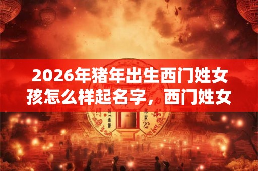 2026年猪年出生西门姓女孩怎么样起名字，西门姓女孩好名推荐