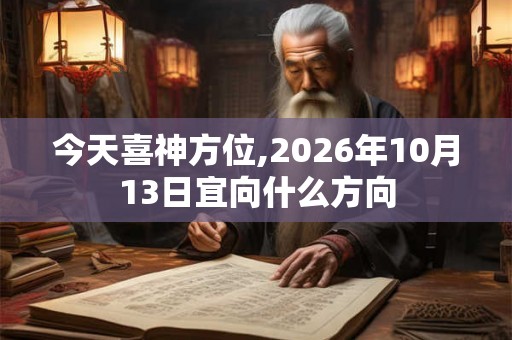 今天喜神方位,2026年10月13日宜向什么方向
