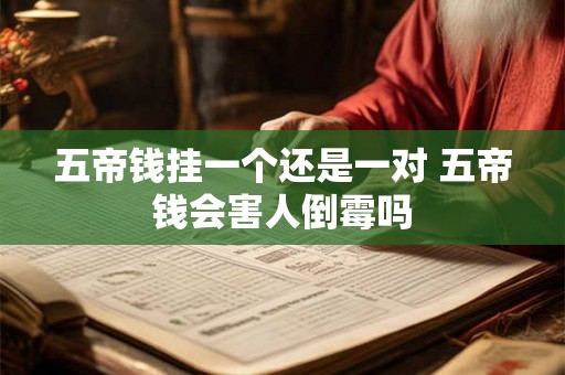 五帝钱挂一个还是一对 五帝钱会害人倒霉吗