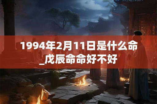 1994年2月11日是什么命_戊辰命命好不好