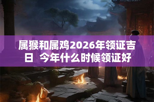 属猴和属鸡2026年领证吉日  今年什么时候领证好