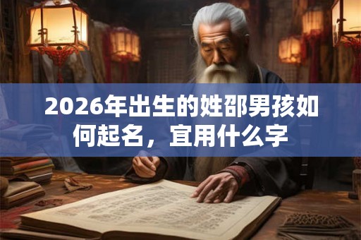 2026年出生的姓邵男孩如何起名，宜用什么字