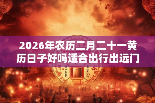 2026年农历二月二十一黄历日子好吗适合出行出远门吗？