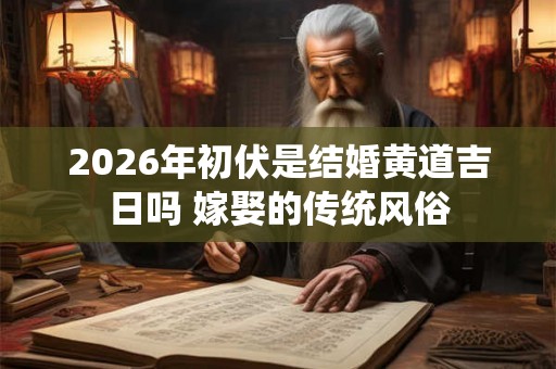 2026年初伏是结婚黄道吉日吗 嫁娶的传统风俗