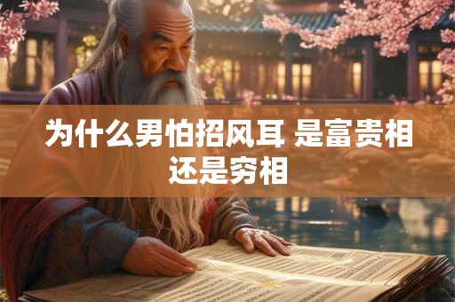 为什么男怕招风耳 是富贵相还是穷相 为什么男怕招风耳 是富贵相还是穷相