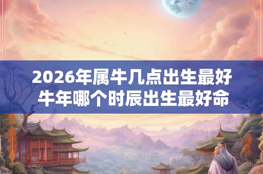 2026年属牛几点出生最好 牛年哪个时辰出生最好命
