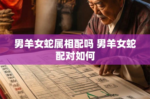 男羊女蛇属相配吗 男羊女蛇配对如何
