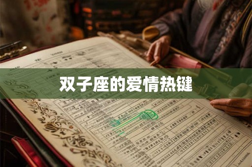 双子座的爱情热键
