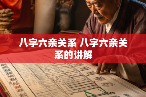 八字六亲关系 八字六亲关系的讲解